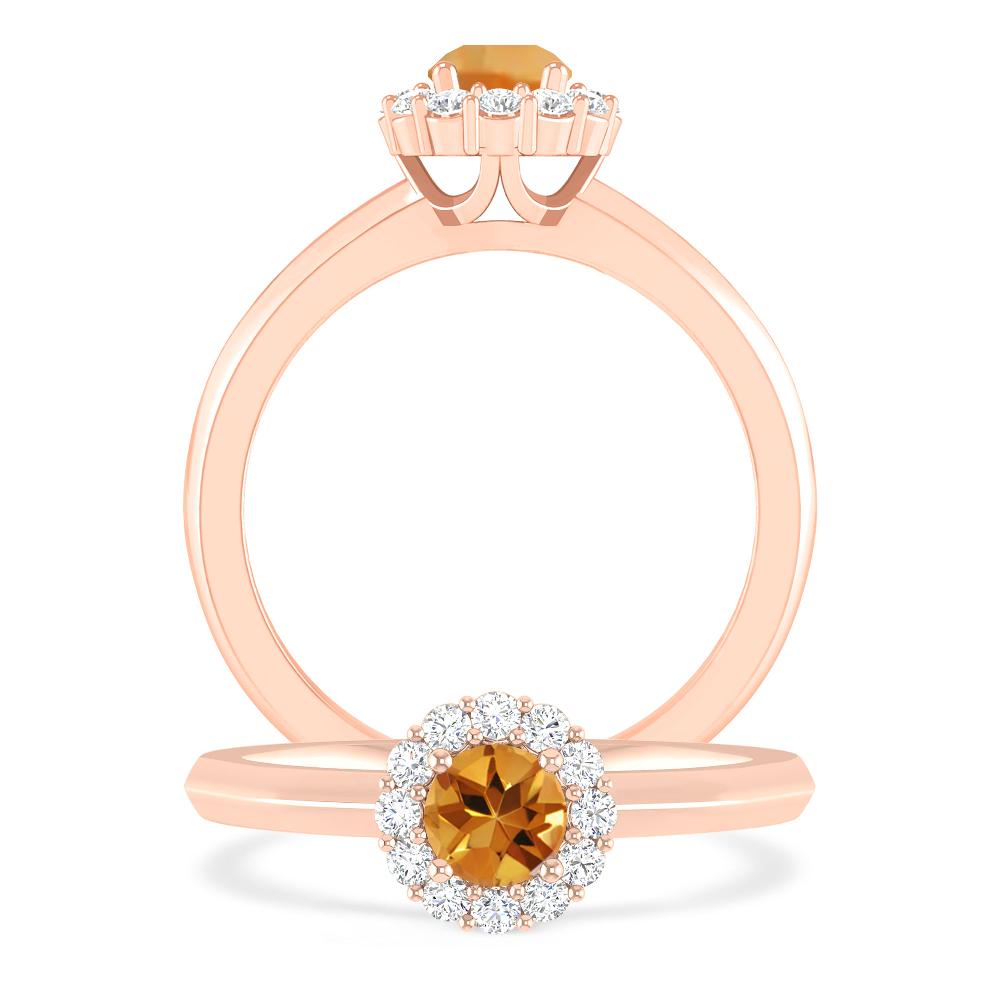 Rose Gold - Citrine