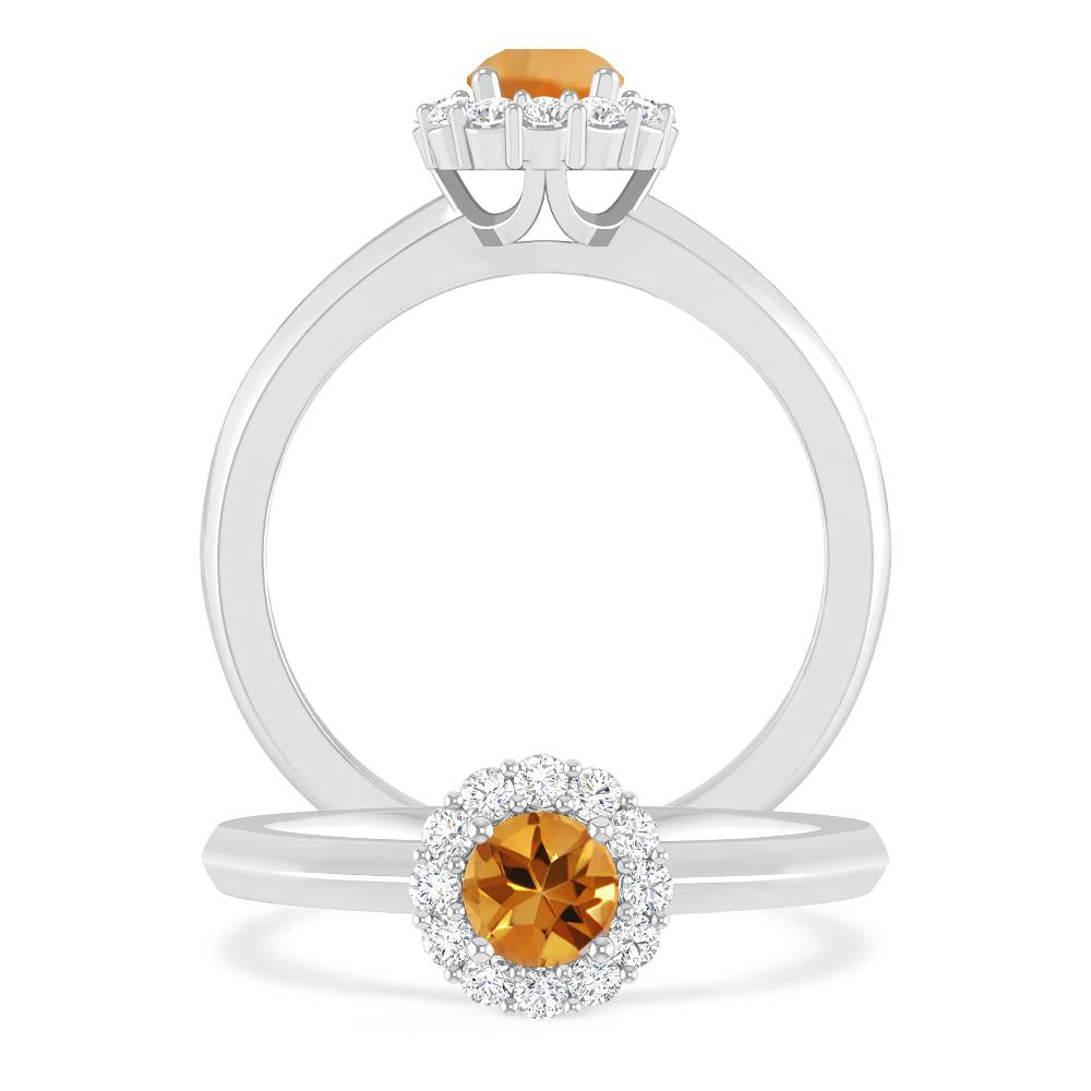 White Gold - Citrine