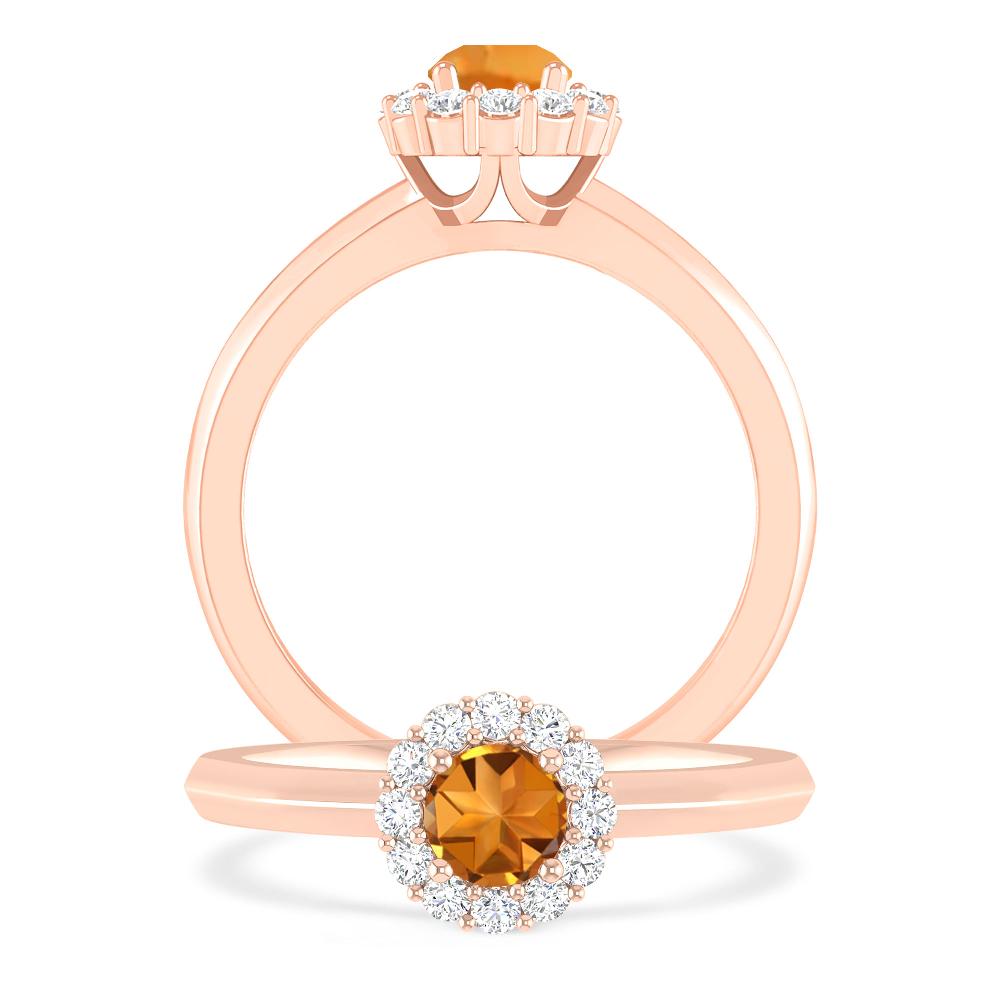 Rose Gold - Citrine