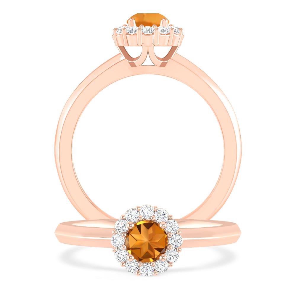 Rose Gold - Citrine