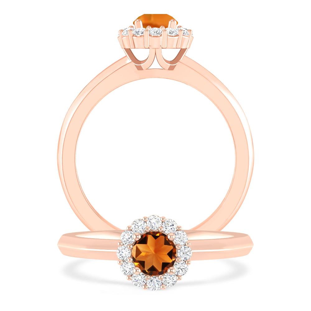 Rose Gold - Citrine