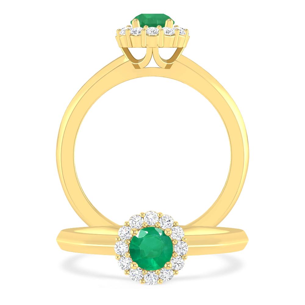 Yellow Gold - Emerald