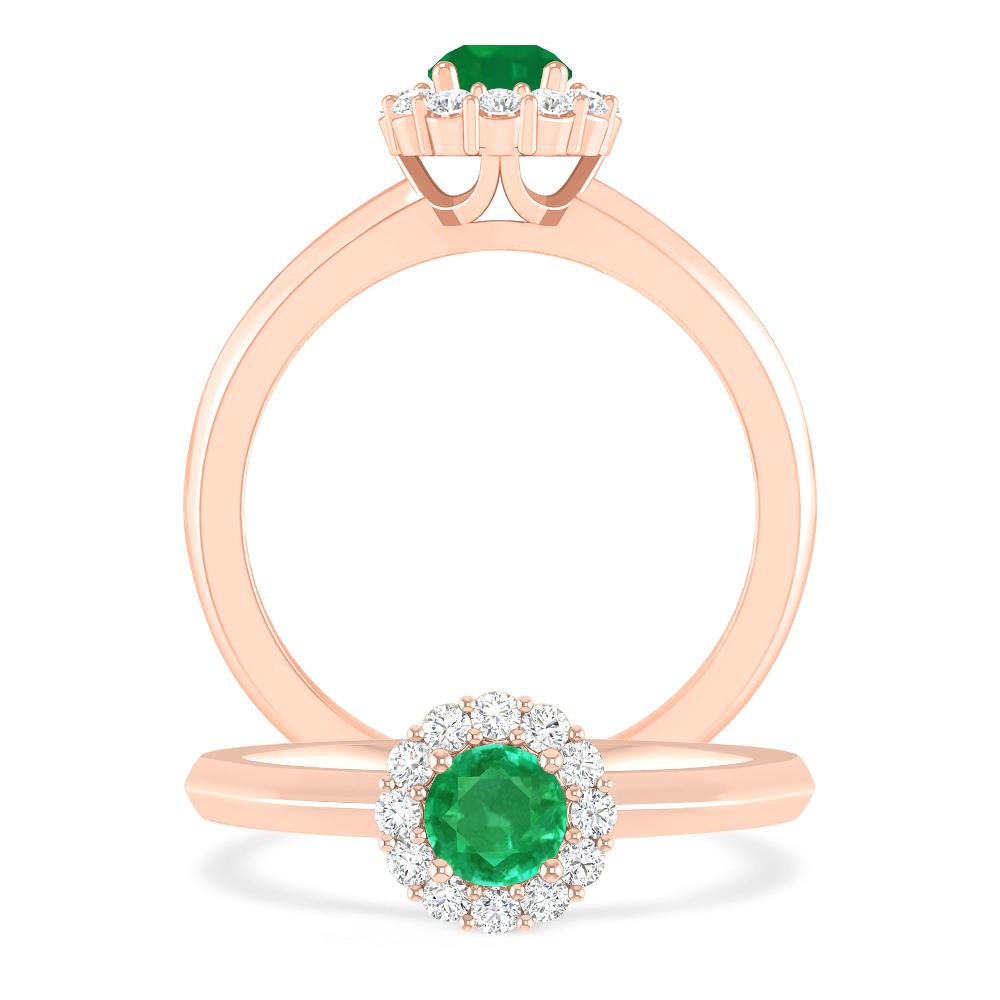 Rose Gold - Emerald