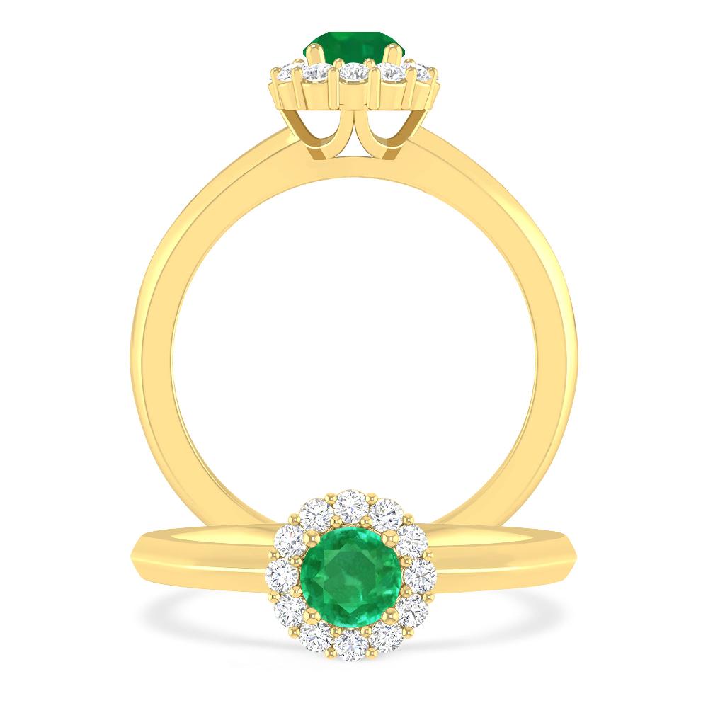 Yellow Gold - Emerald