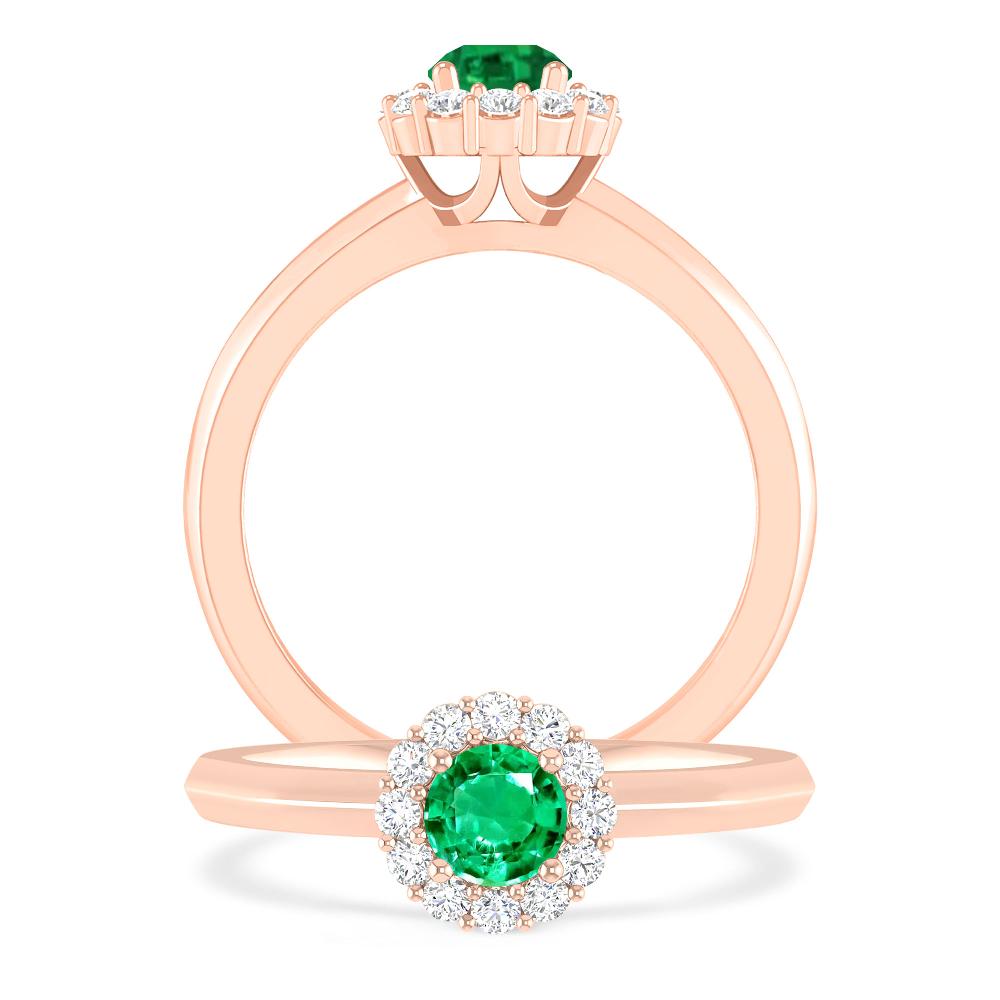 Rose Gold - Emerald