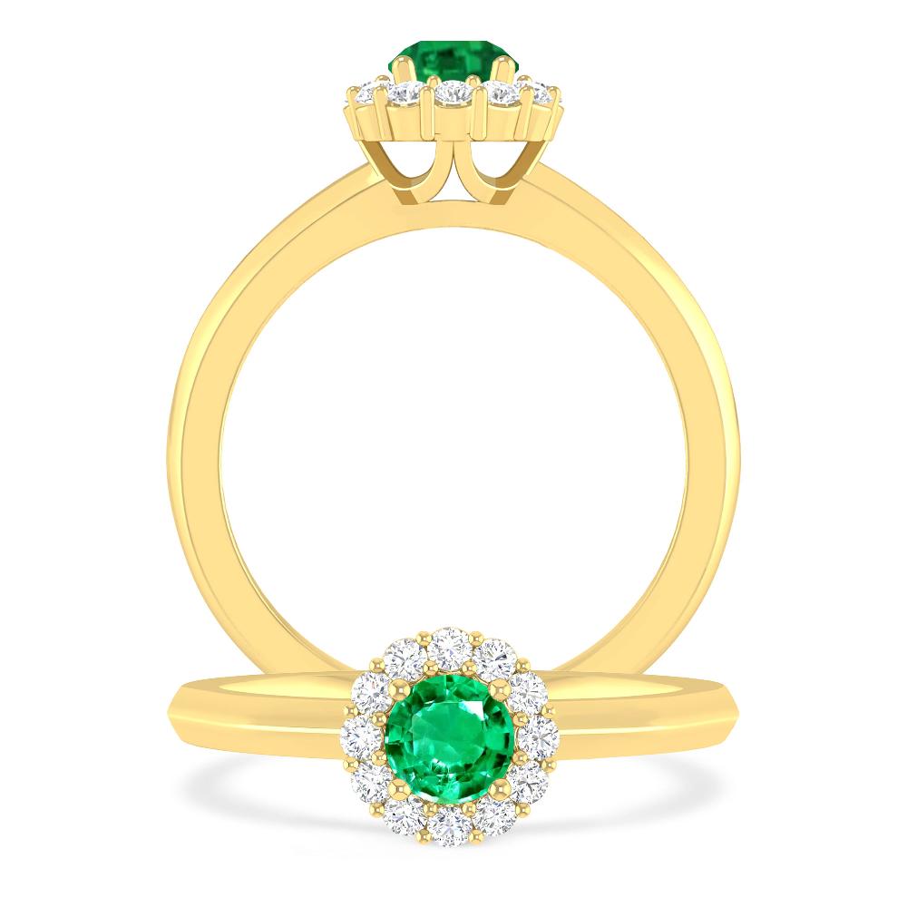 Yellow Gold - Emerald