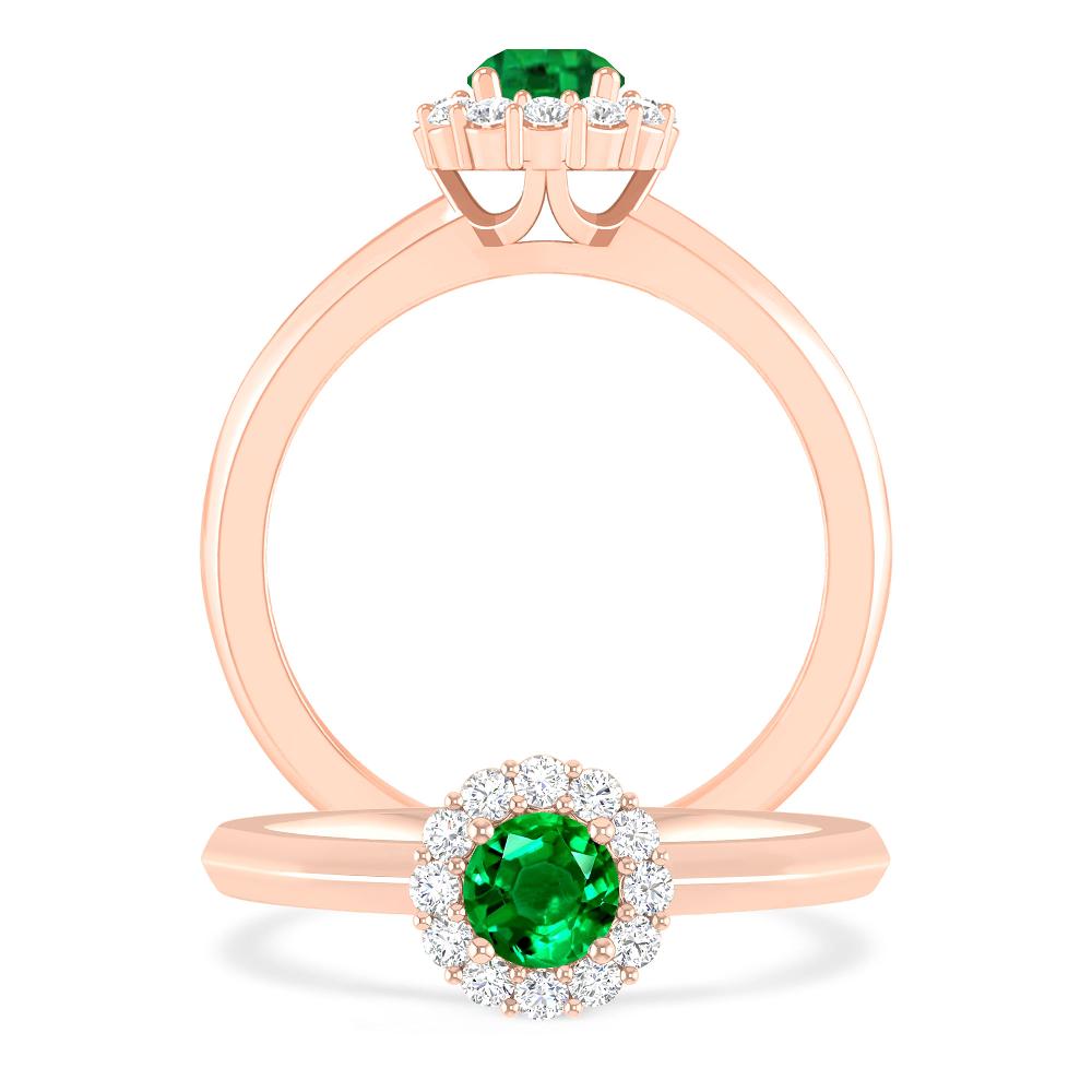 Rose Gold - Emerald