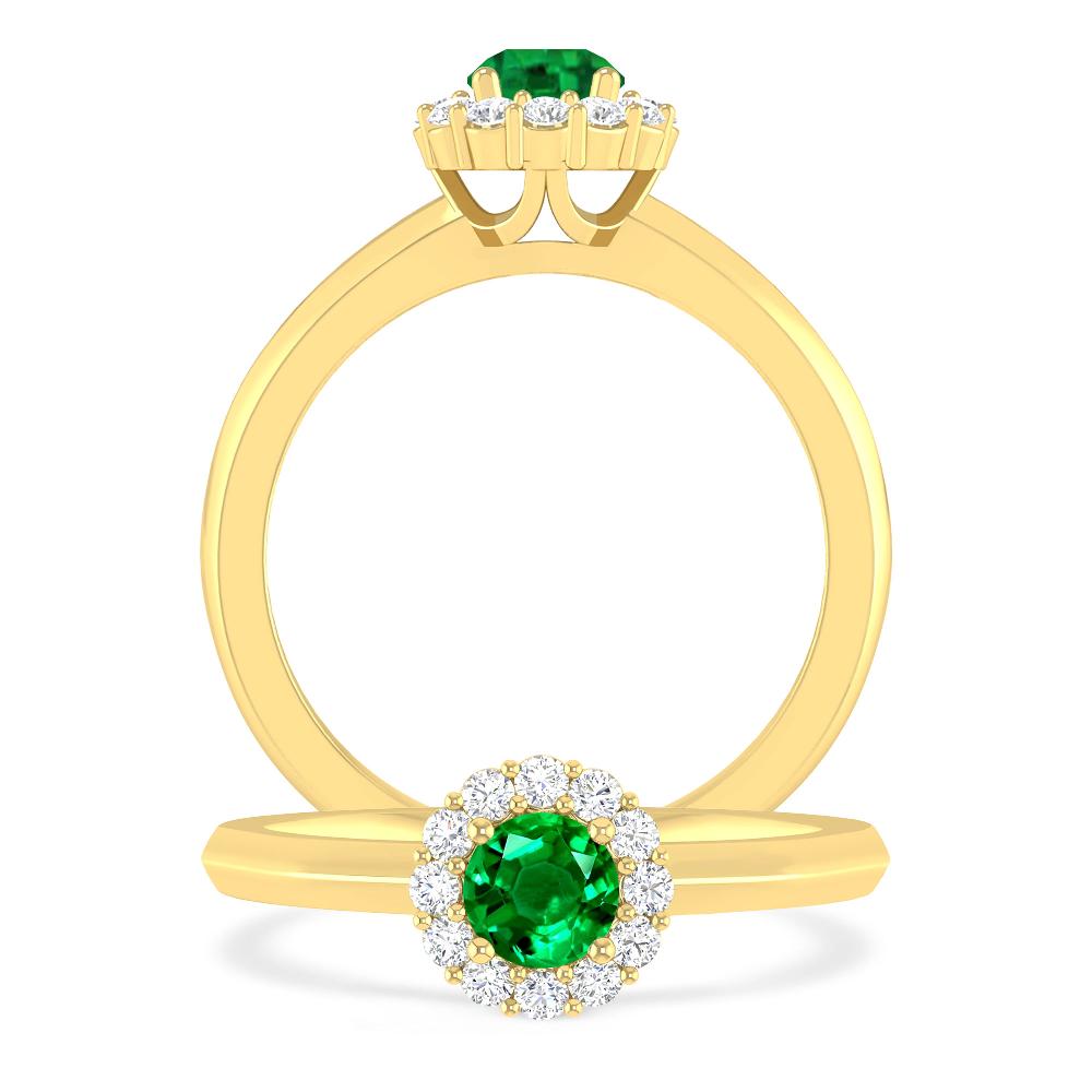 Yellow Gold - Emerald