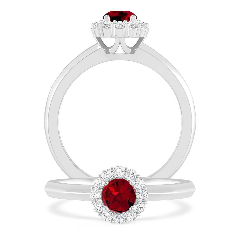 White Gold - Garnet