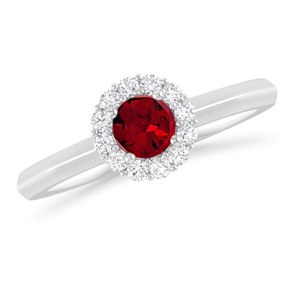 White Gold - Garnet