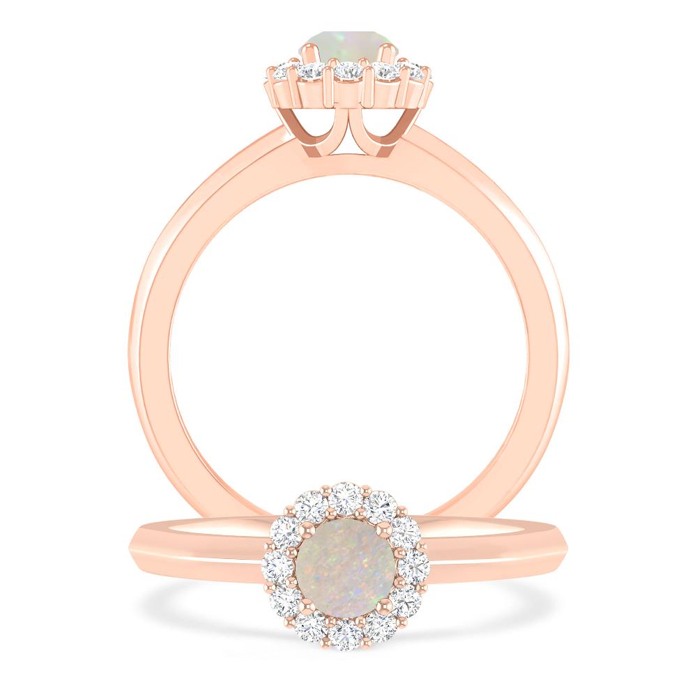 Rose Gold - Opal