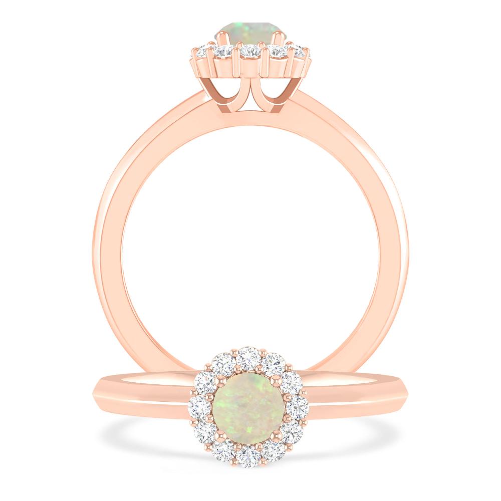 Rose Gold - Opal