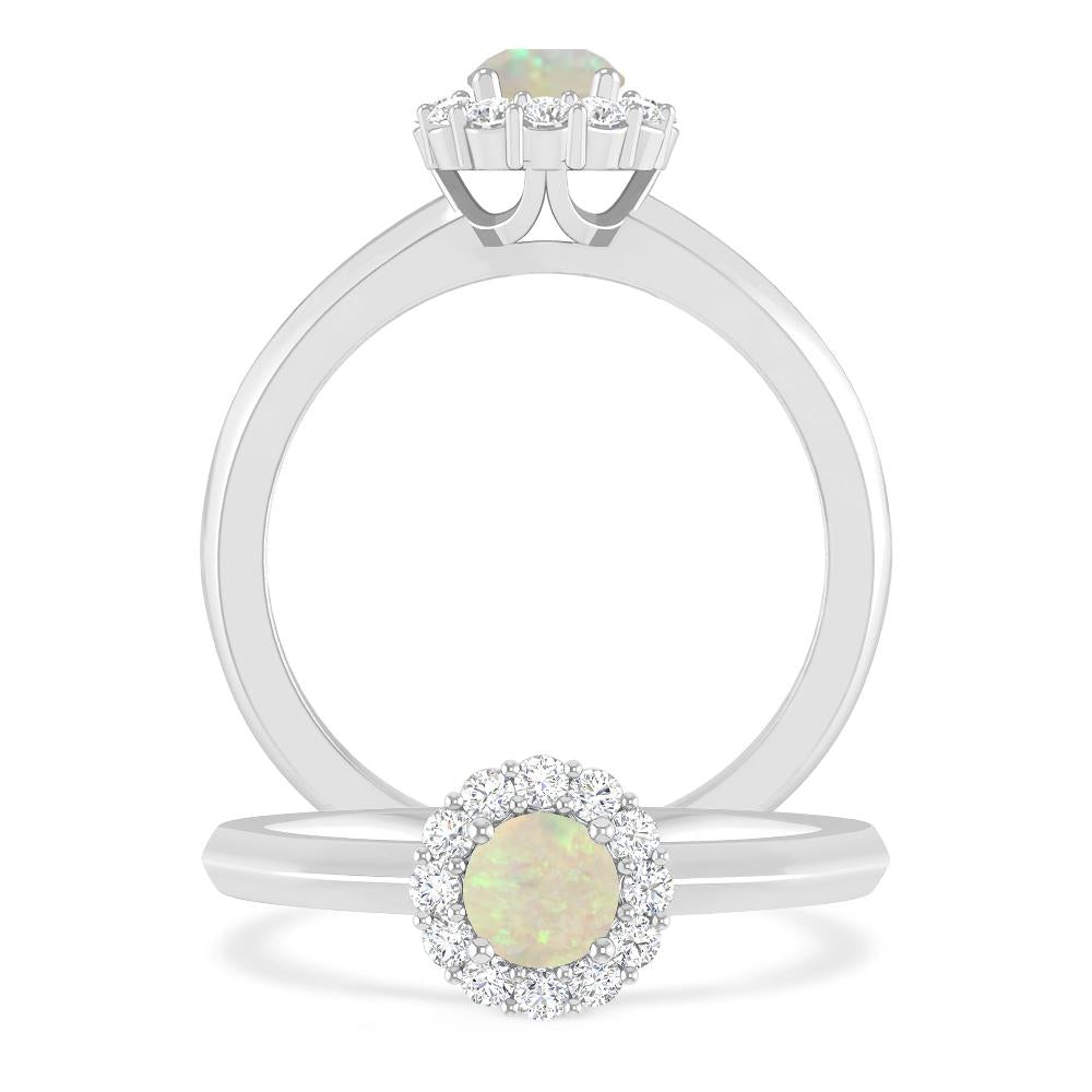 White Gold - Opal