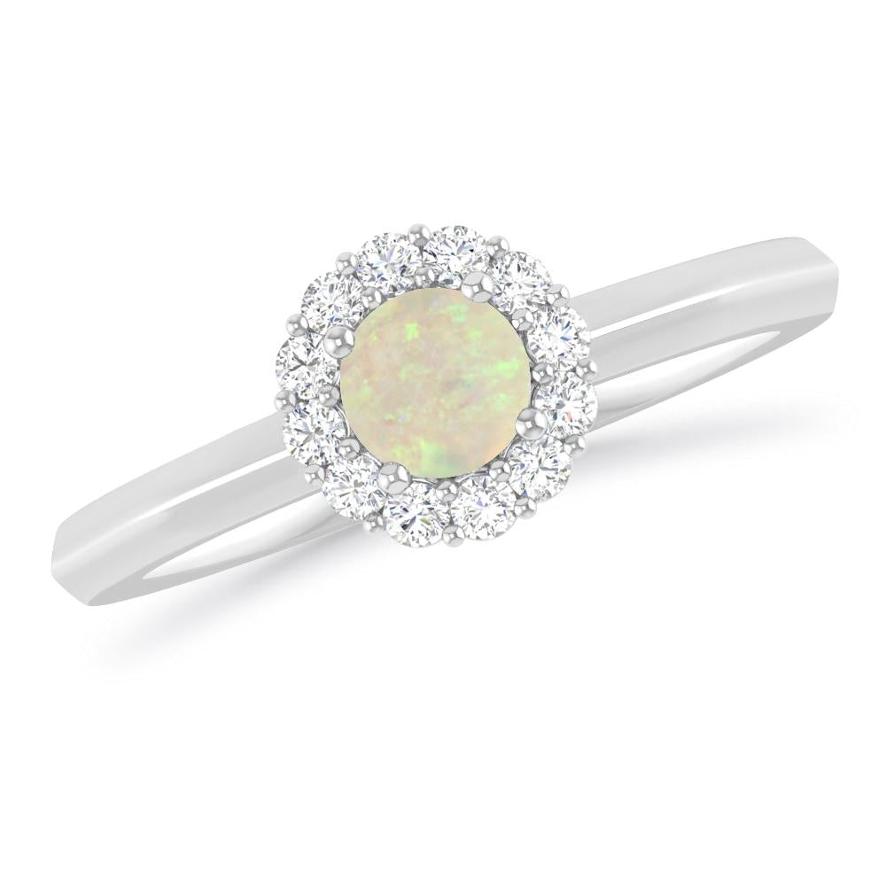 White Gold - Opal