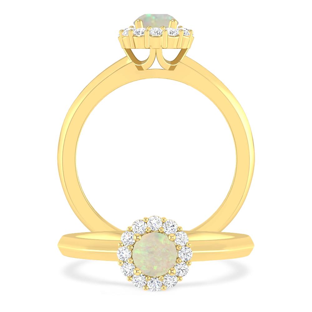 Yellow Gold - Opal