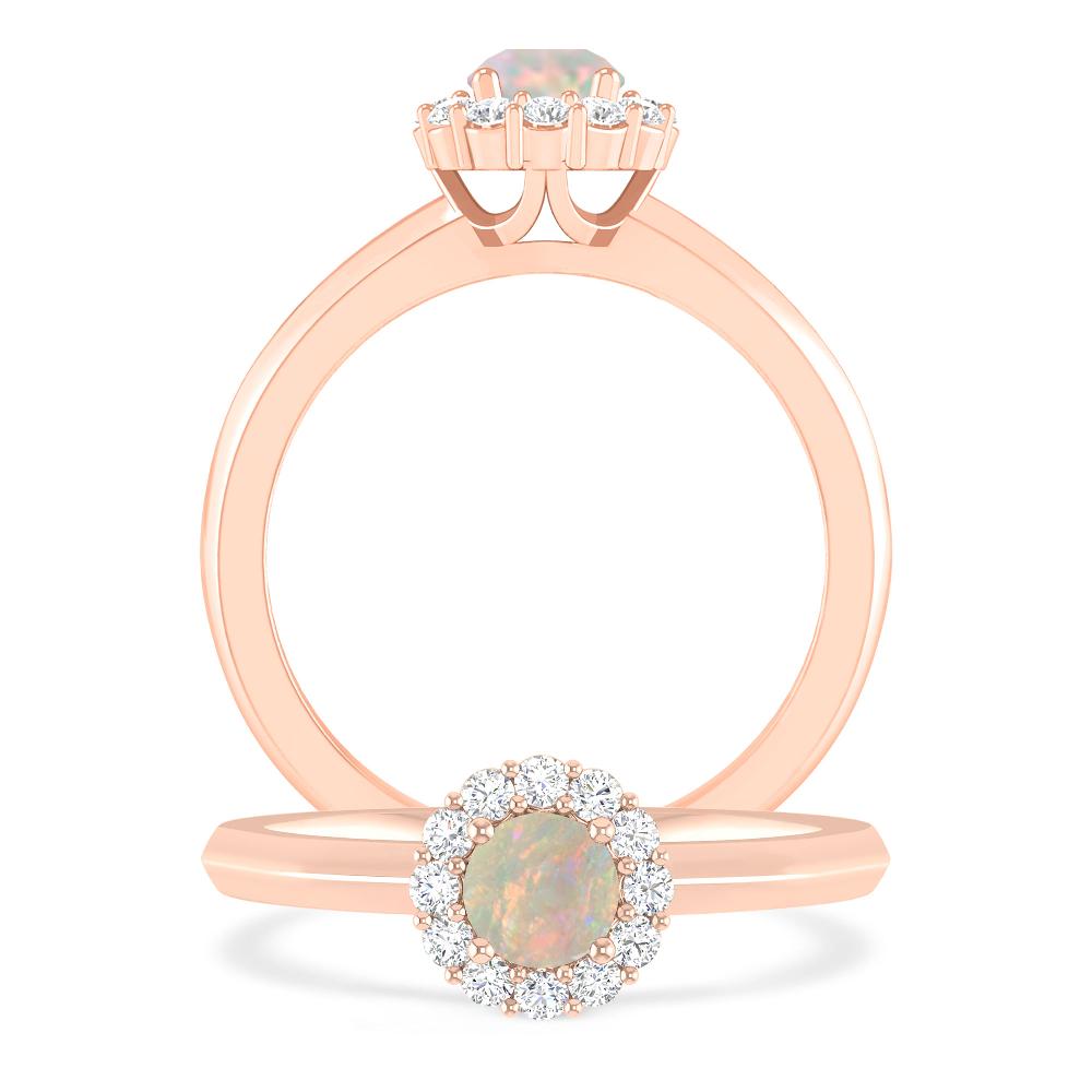 Rose Gold - Opal