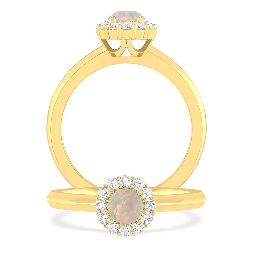 Yellow Gold - Opal