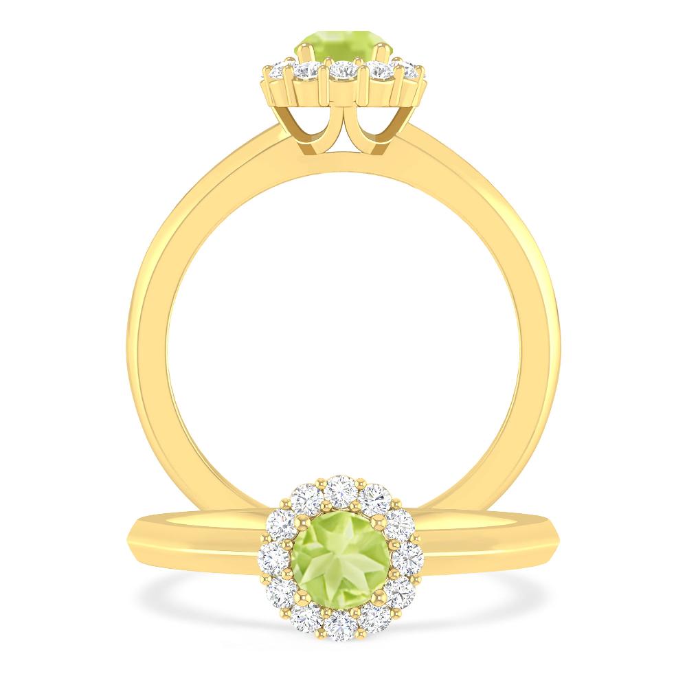 Yellow Gold - Peridot