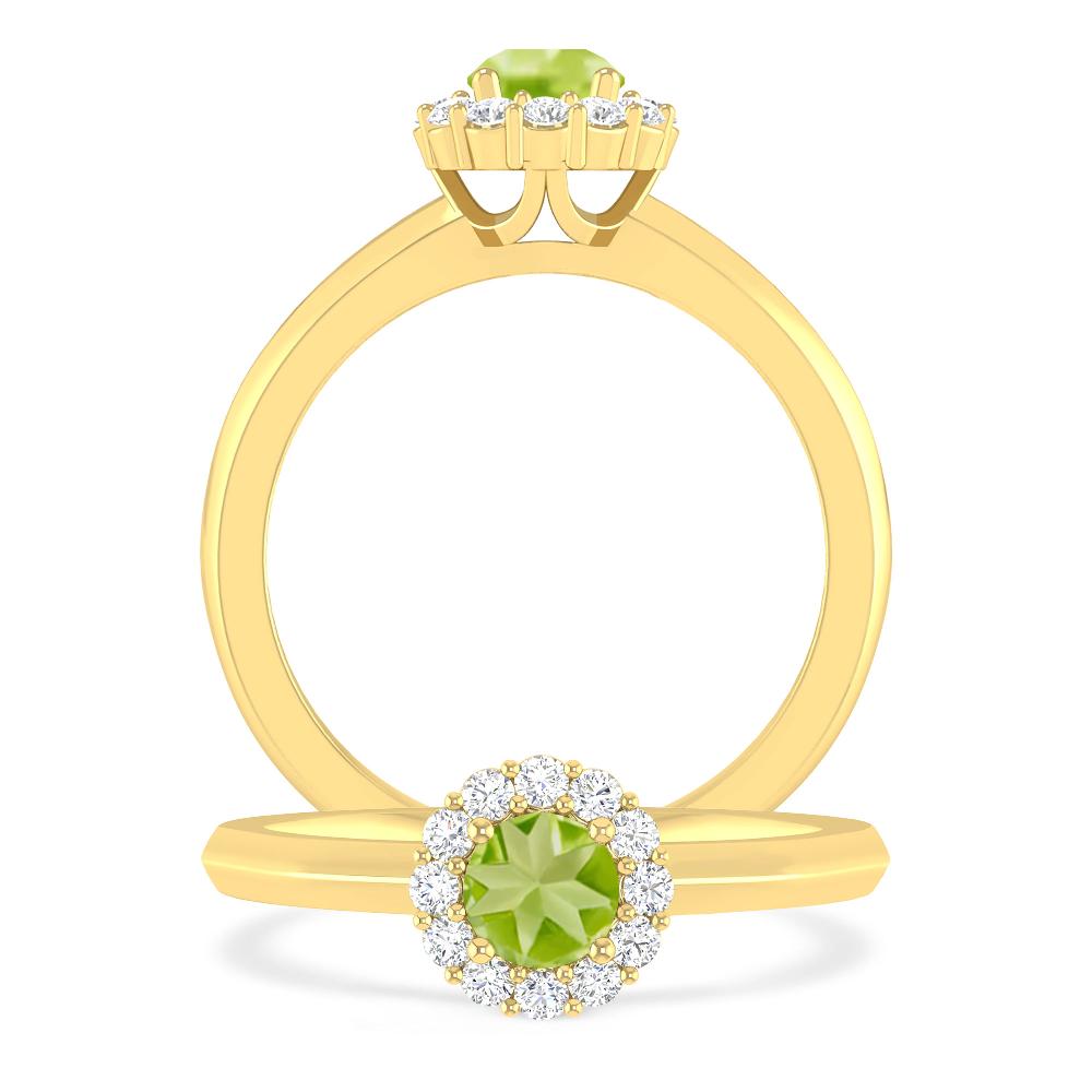 Yellow Gold - Peridot