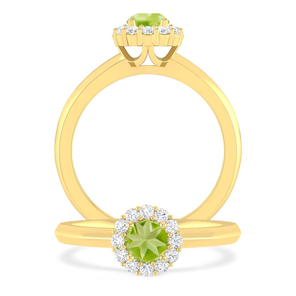 Yellow Gold - Peridot