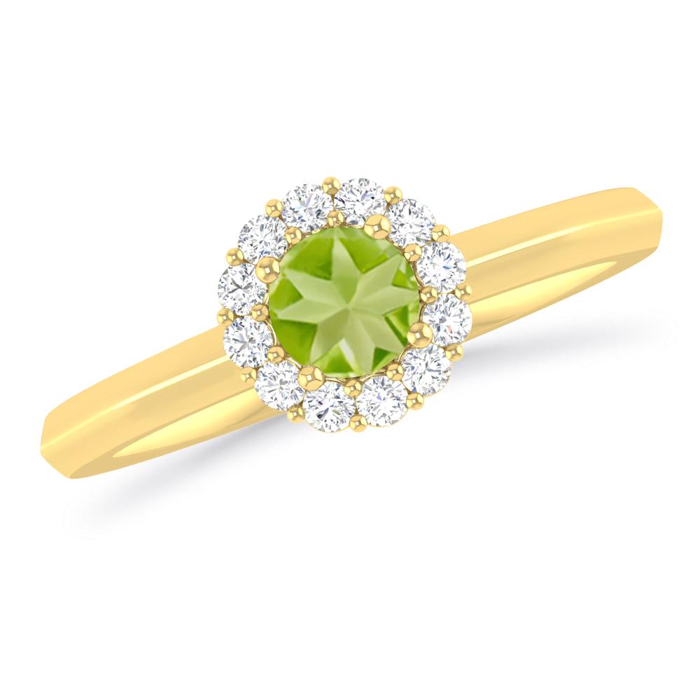 Yellow Gold - Peridot