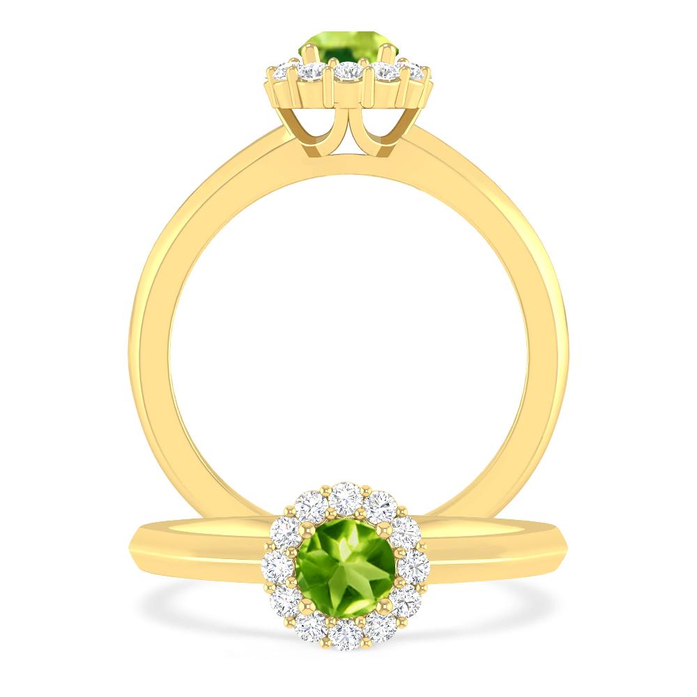 Yellow Gold - Peridot