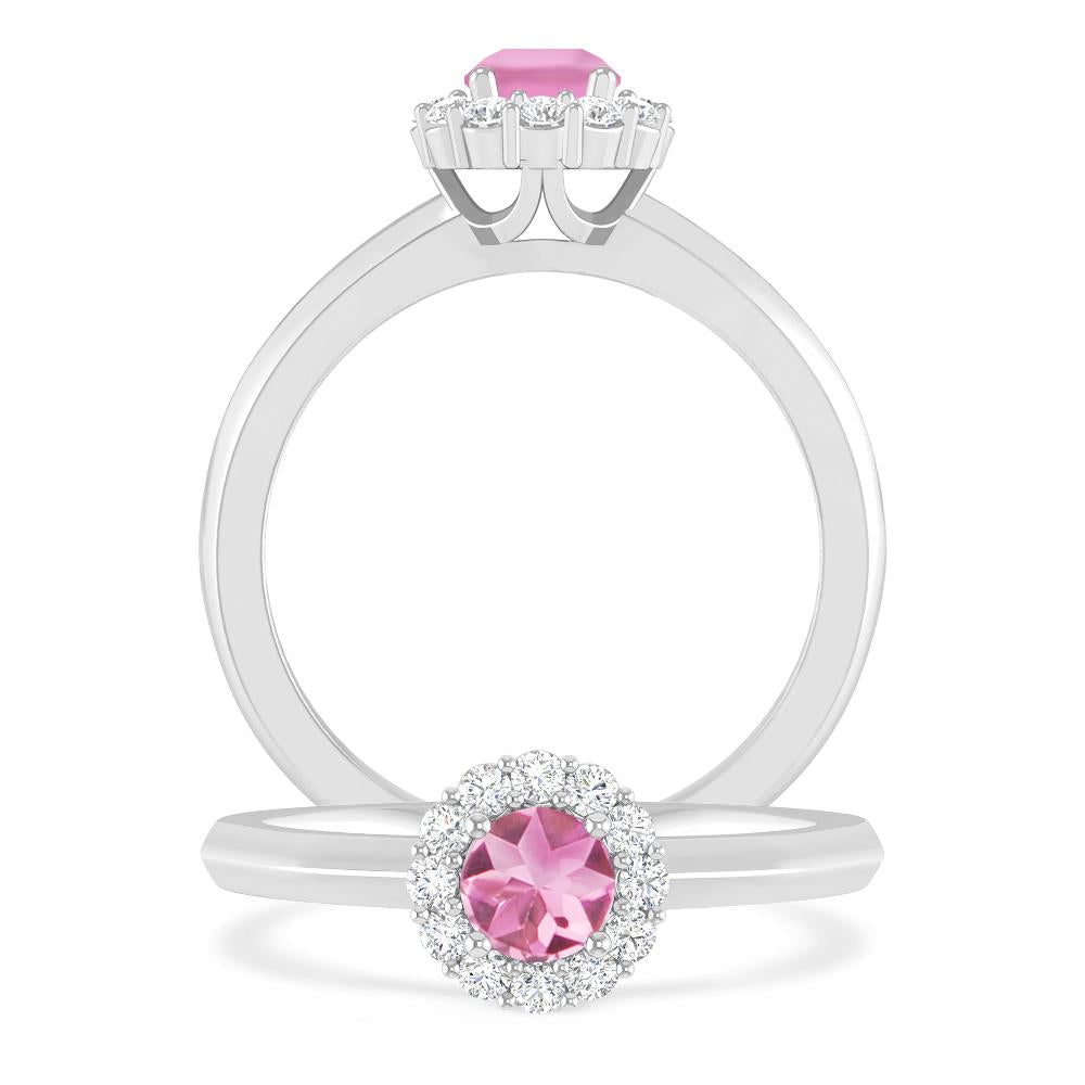 White Gold - Pink Tourmaline