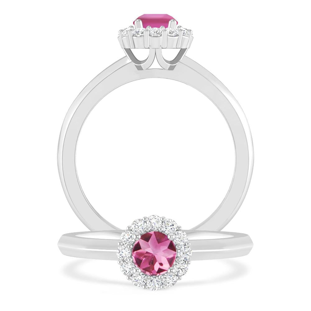 White Gold - Pink Tourmaline