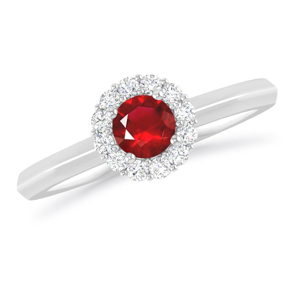 White Gold - Ruby