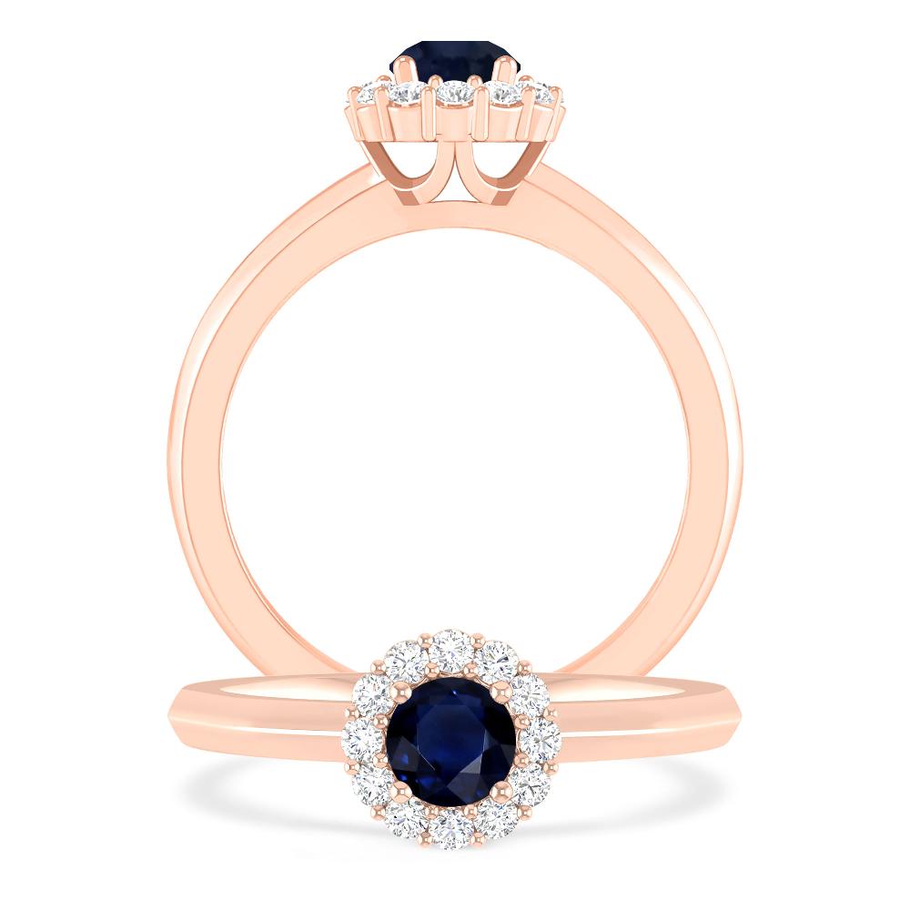 Rose Gold - Sapphire