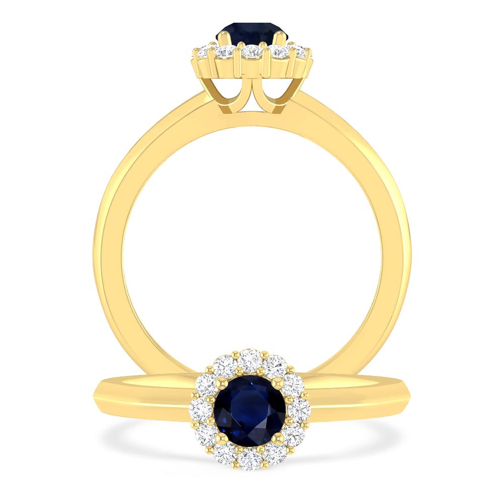 Yellow Gold - Sapphire