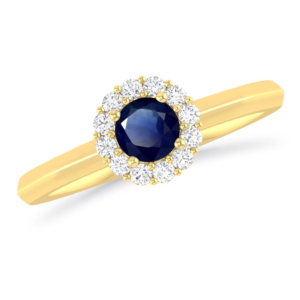 Yellow Gold - Sapphire