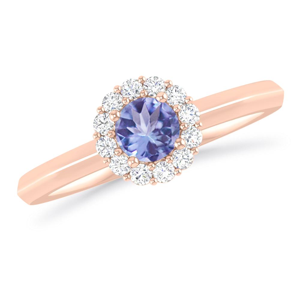 Rose Gold - Tanzanite