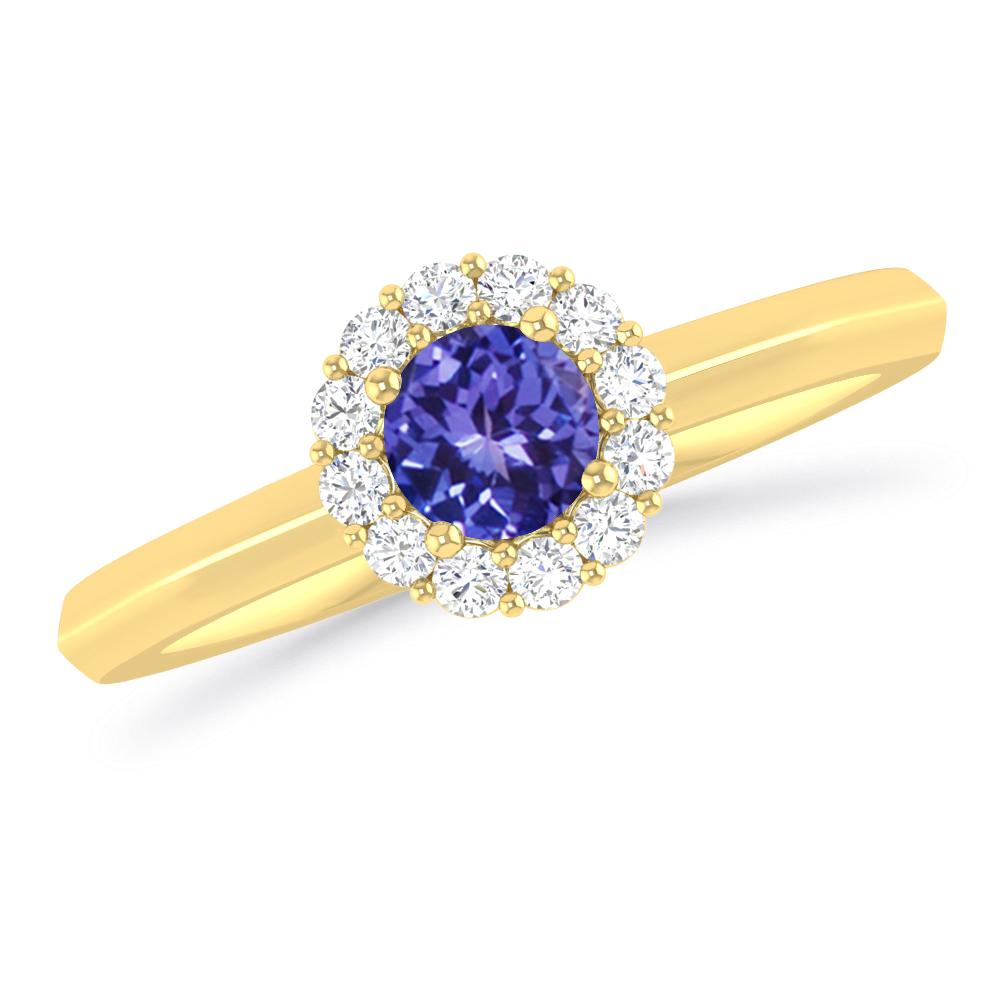 Yellow Gold - Tanzanite