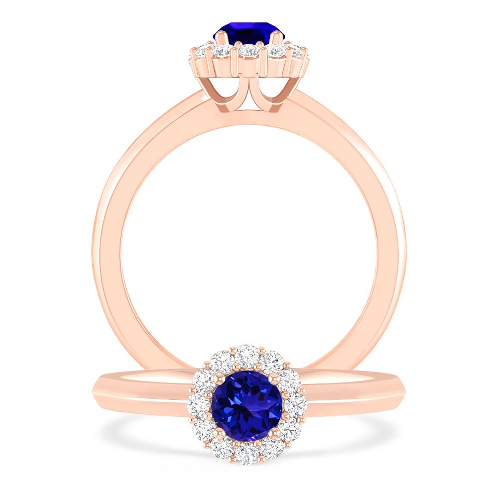Rose Gold - Tanzanite