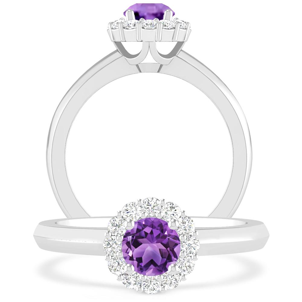 White Gold - Amethyst