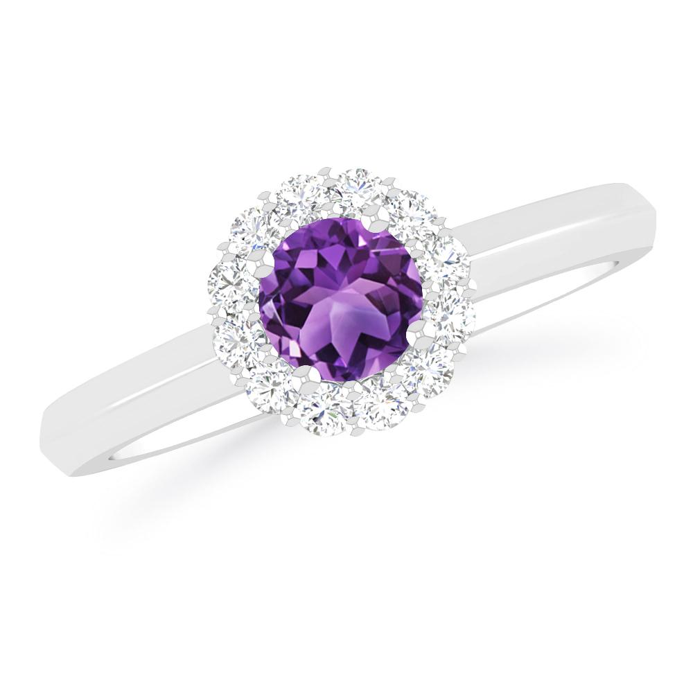 White Gold - Amethyst