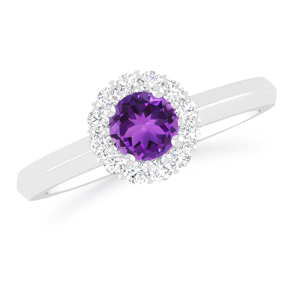 White Gold - Amethyst