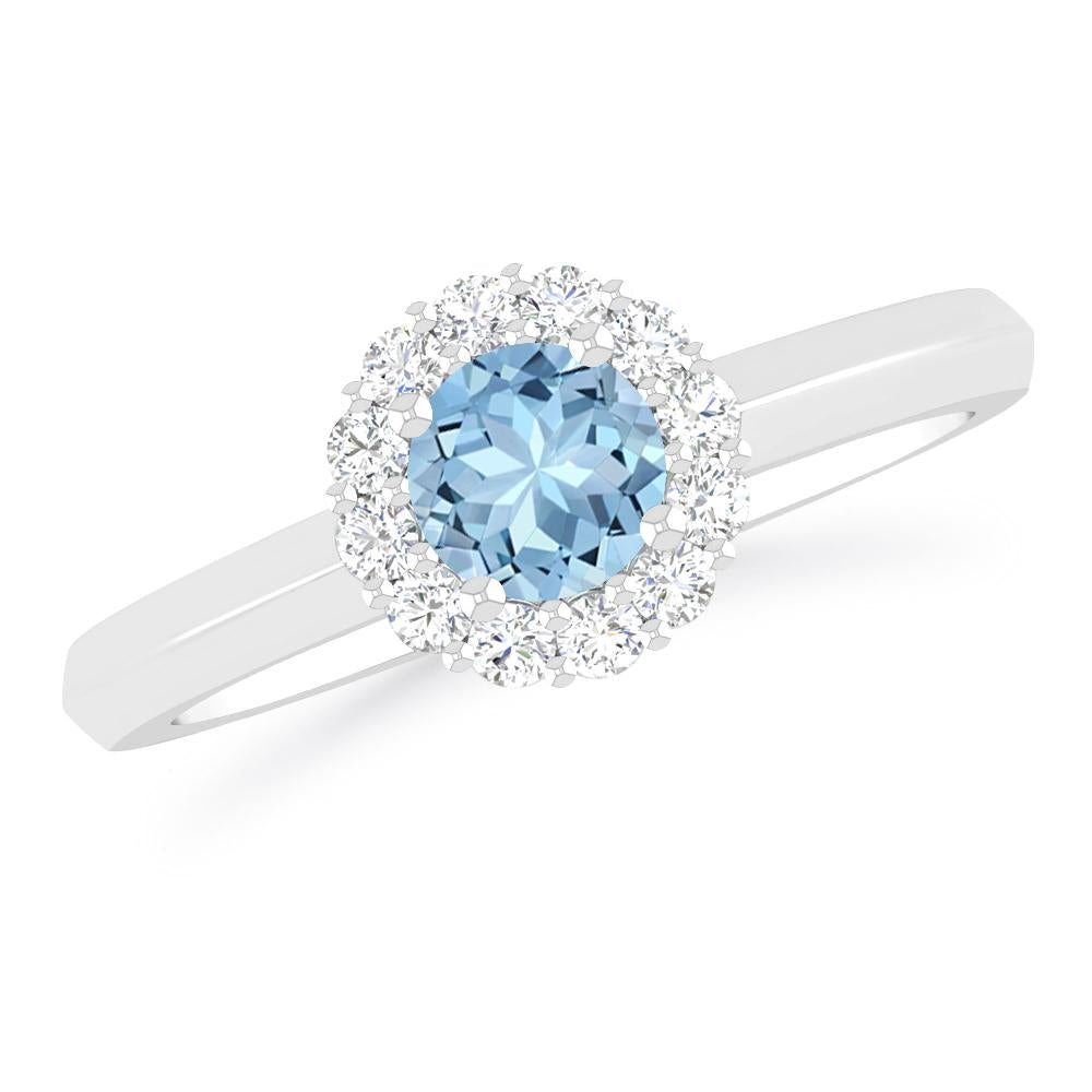 White Gold - Aquamarine