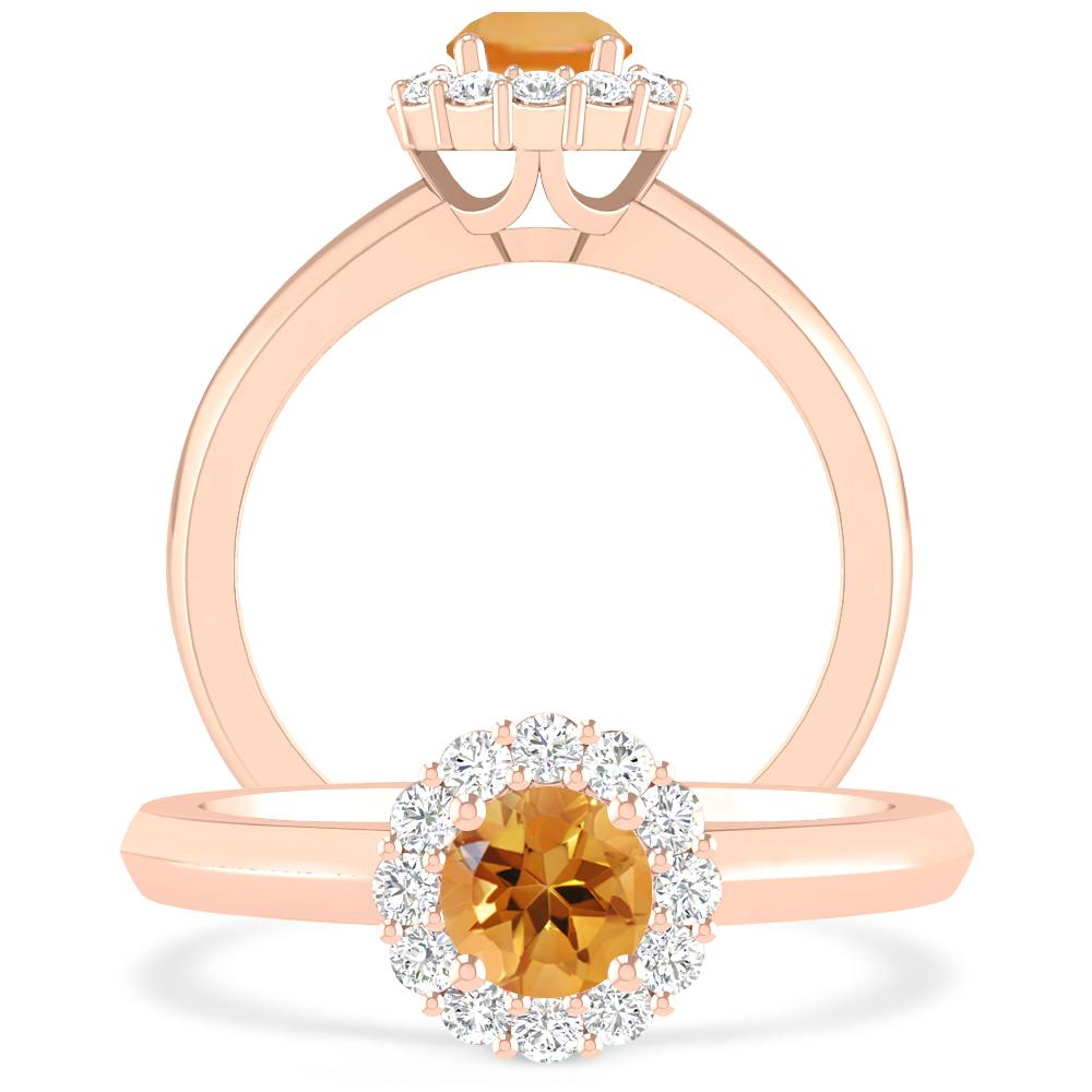 Rose Gold - Citrine