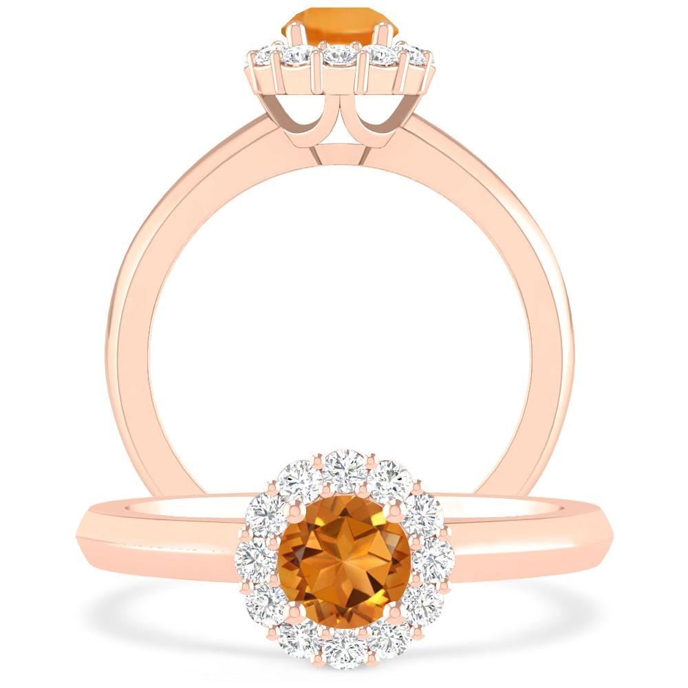 Rose Gold - Citrine