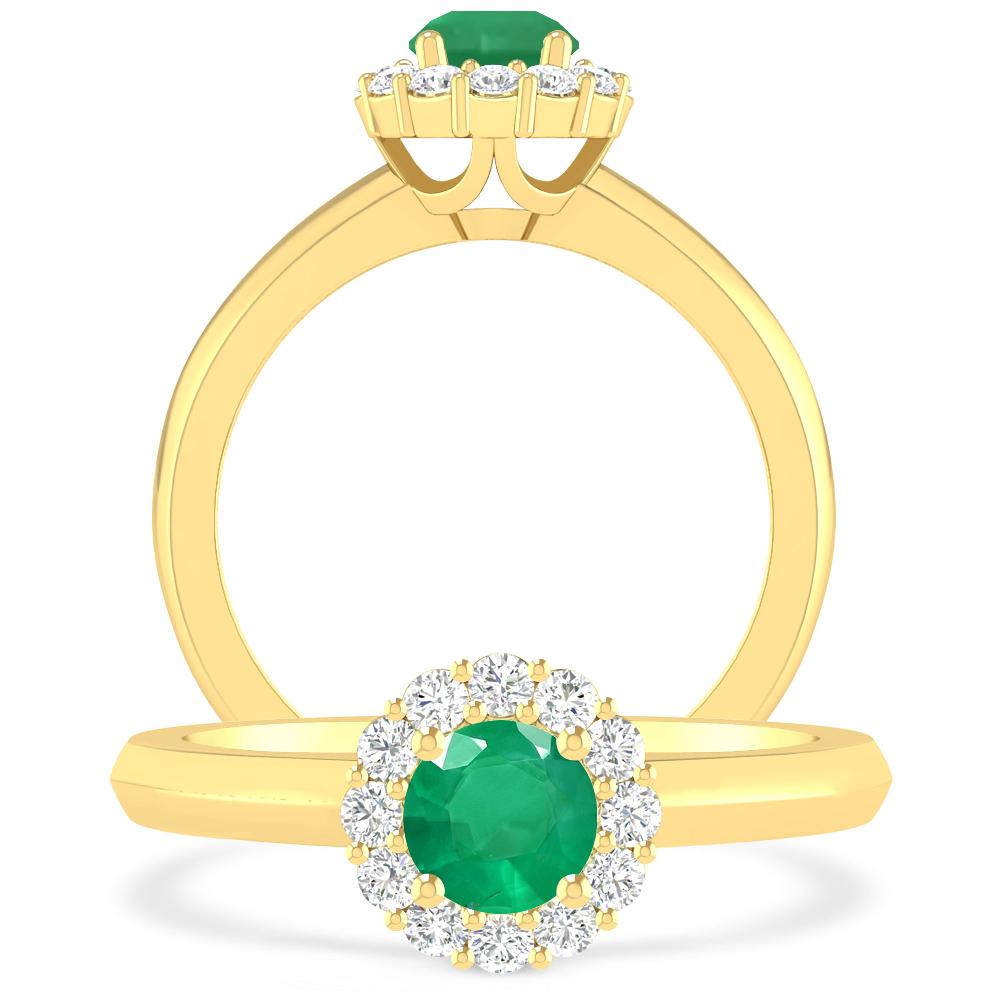 Yellow Gold - Emerald