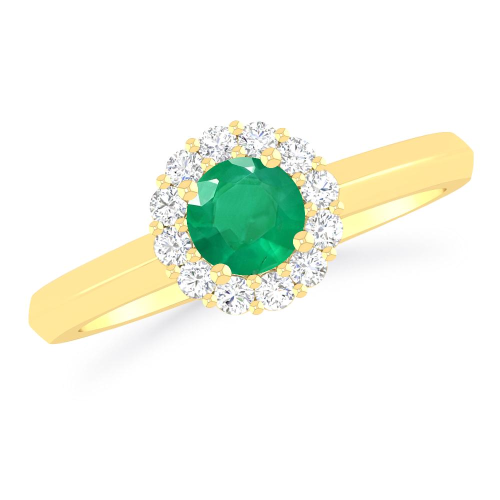 Yellow Gold - Emerald