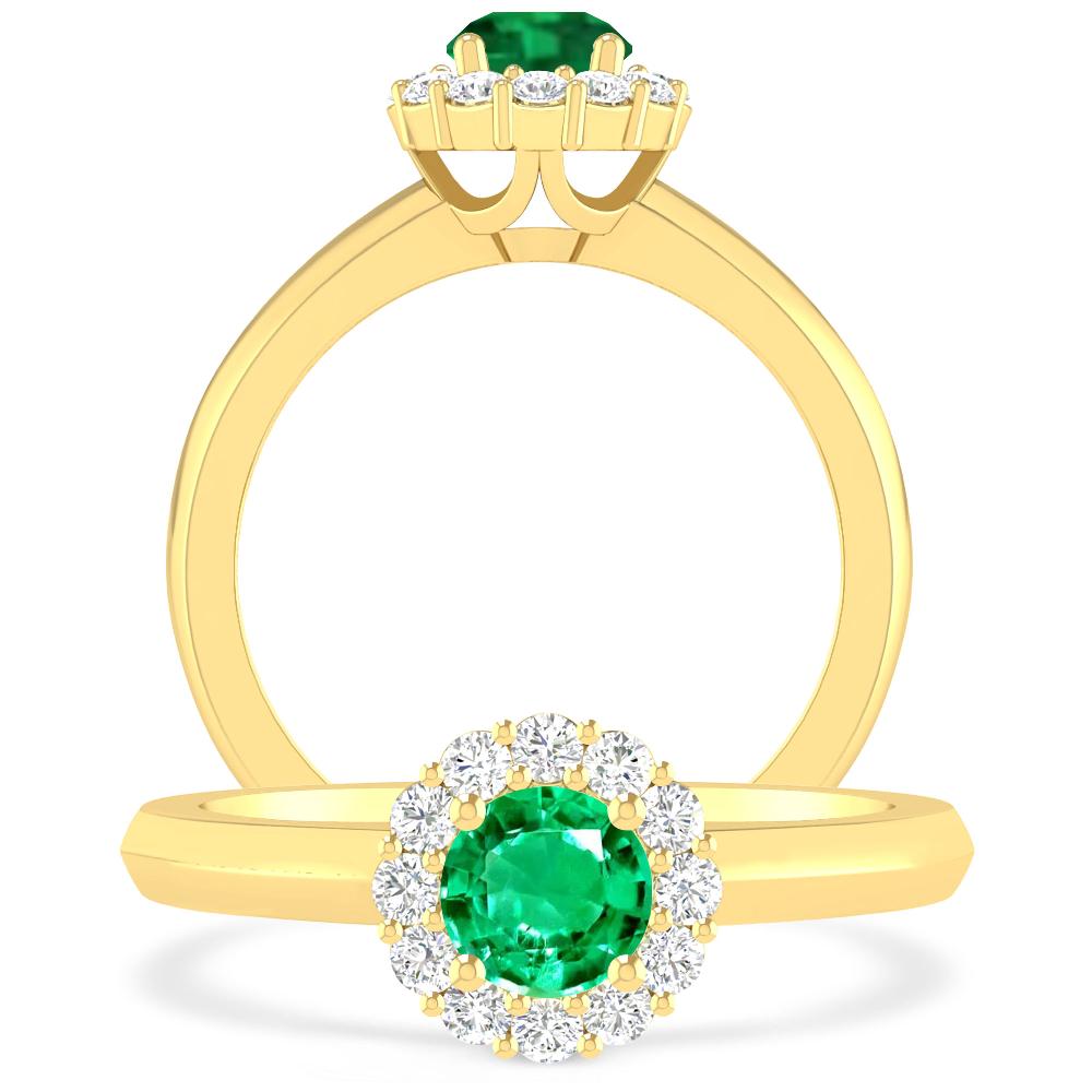 Yellow Gold - Emerald