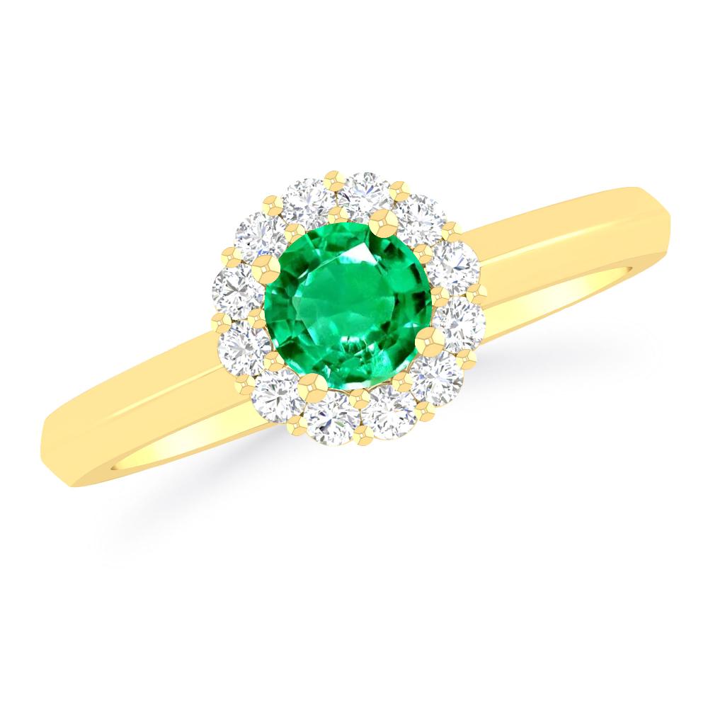 Yellow Gold - Emerald