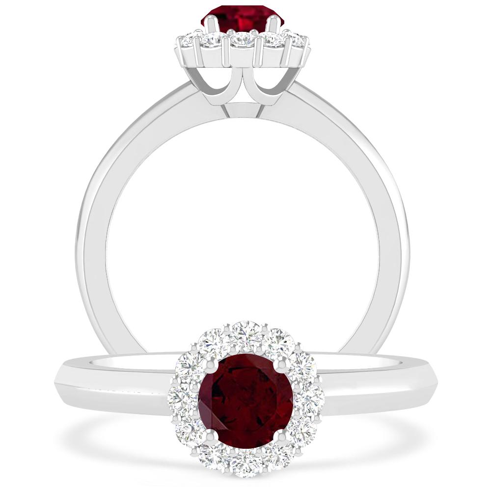 White Gold - Garnet