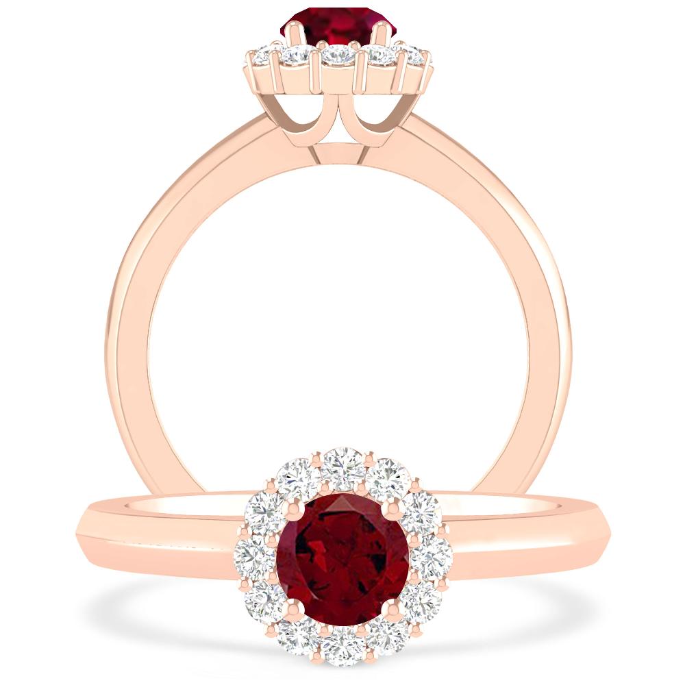 Rose Gold - Garnet