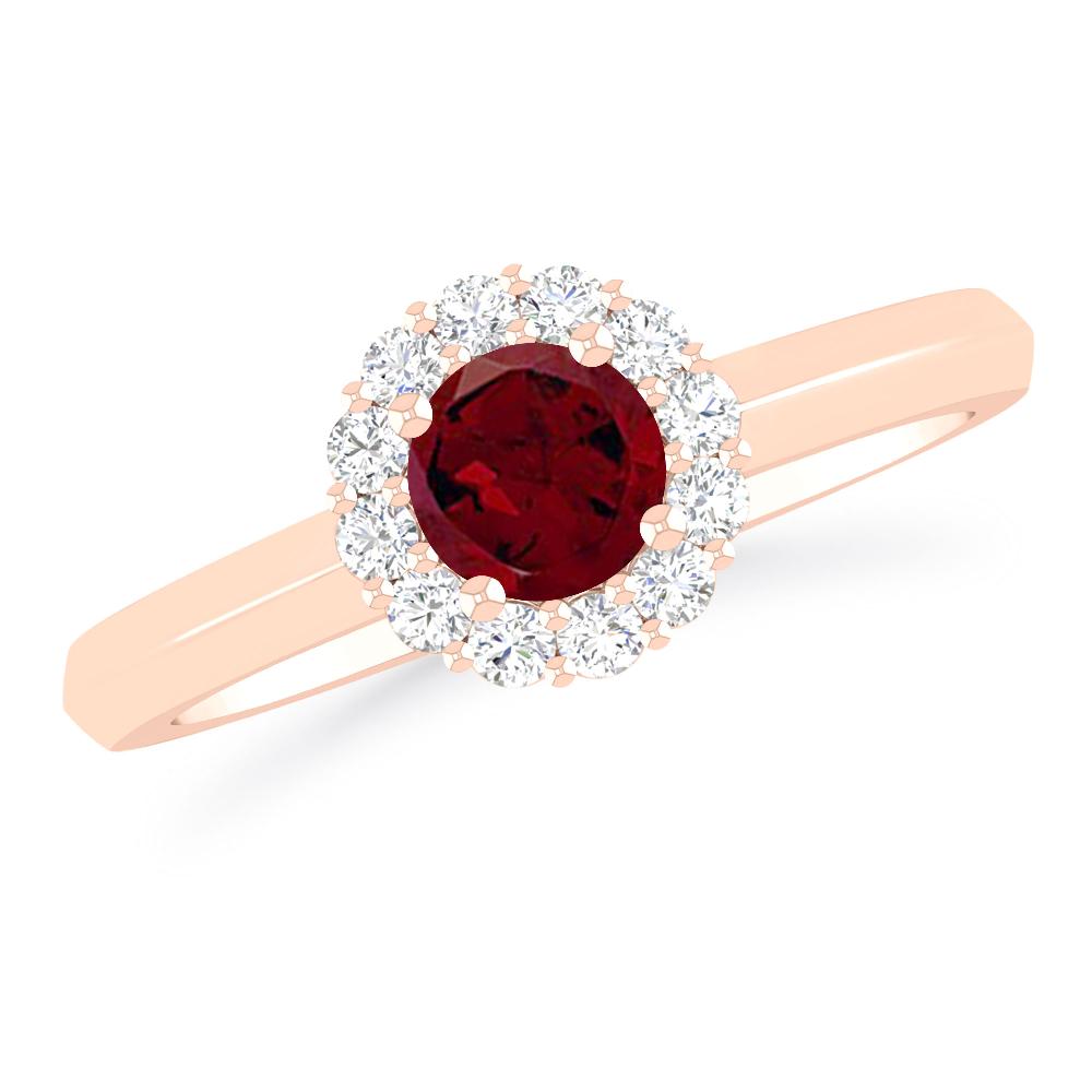 Rose Gold - Garnet