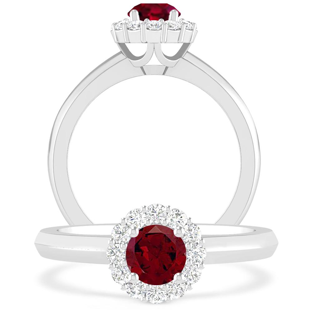 White Gold - Garnet