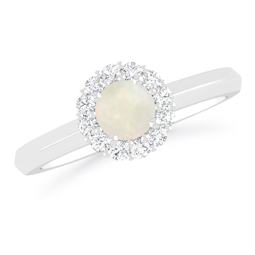 White Gold - Opal